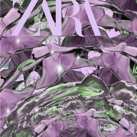 ZARA A Sexy, satiny, silky, snake print statement shirt with collar & cuffs ❣️ - Picture 8 of 8